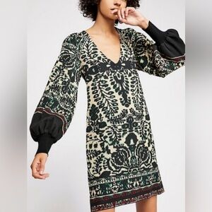 Free People Music and Lyrics Knit Sweater Mini Dress size medium Q21